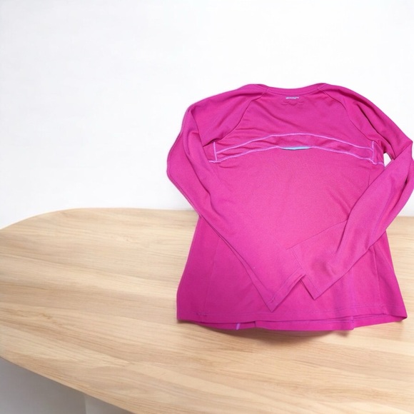 New Balance Women's Long Sleeve Tee - Red - Picture 2 of 3